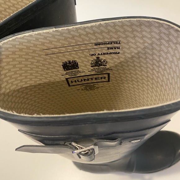 Hunter Boots Dark Navy Size 7 - Picture 8 of 8